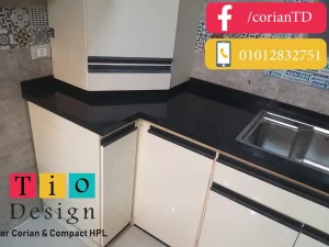 سطح عمل كوريان أنيق لمطبخ عصري في الشروق