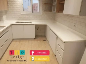 كاونتر توب مطبخ كوريان أكتوبر بتشطيب عصري